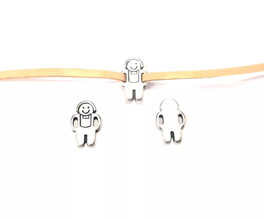 Passant petit bonhomme pour cuir 3mm