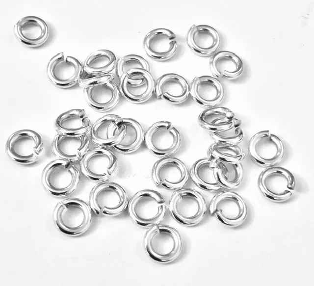 500 Anneaux 4.5mm argent vif épaisseur 1mm