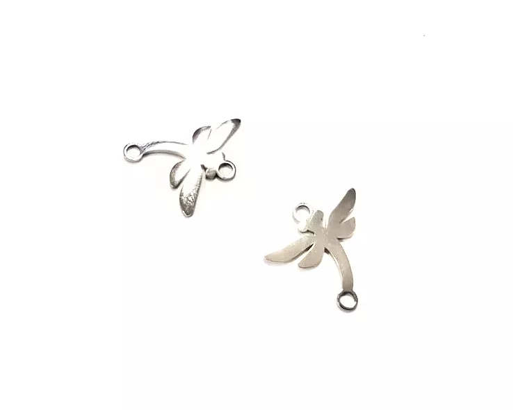 Pendant libellule en acier