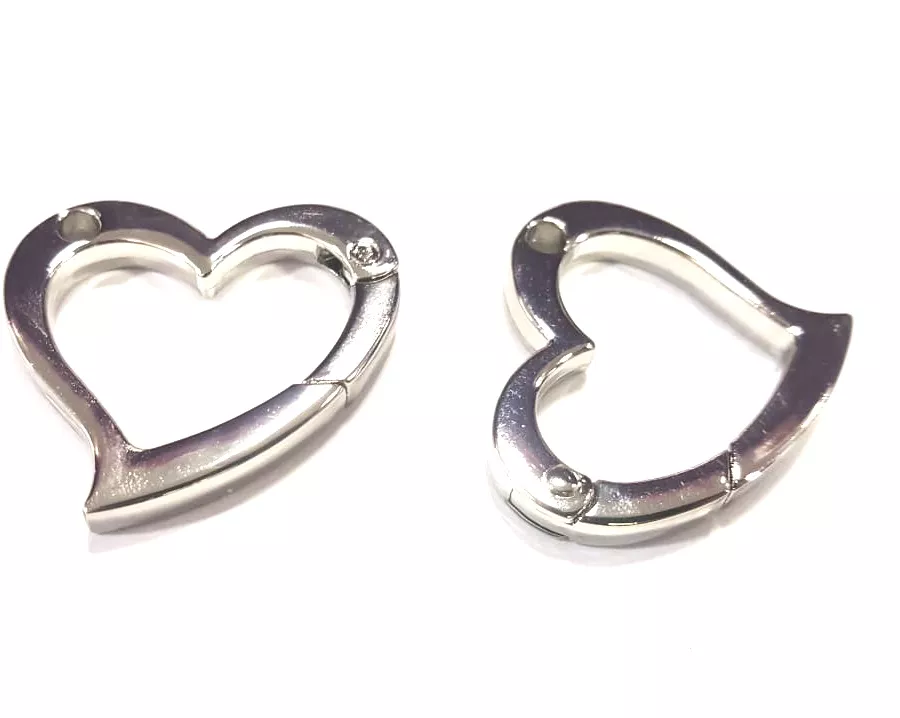 Grand mousqueton en forme de coeur