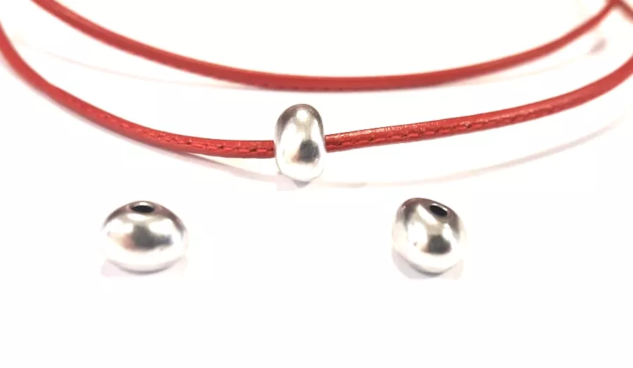 Intercalaire traversant petites perles irrégulières trou 1.5mm