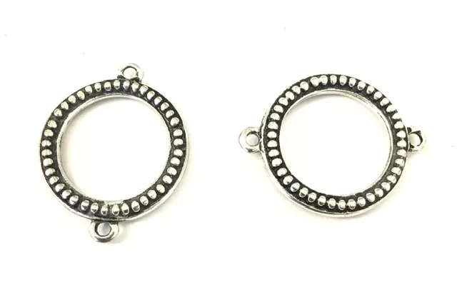 Intercalaire cercle 30mm avec motif  pour sautoir 