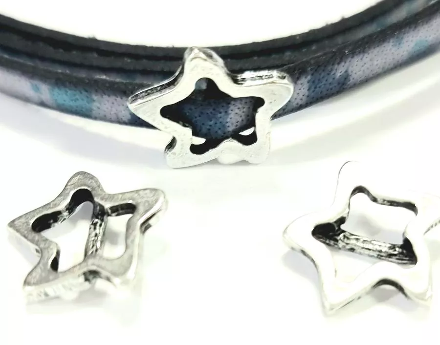 Passant étoile pour cuir plat 5mm