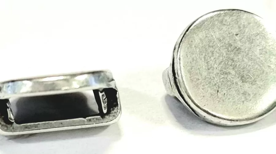 Passant pastille pour cuir plat 7mm