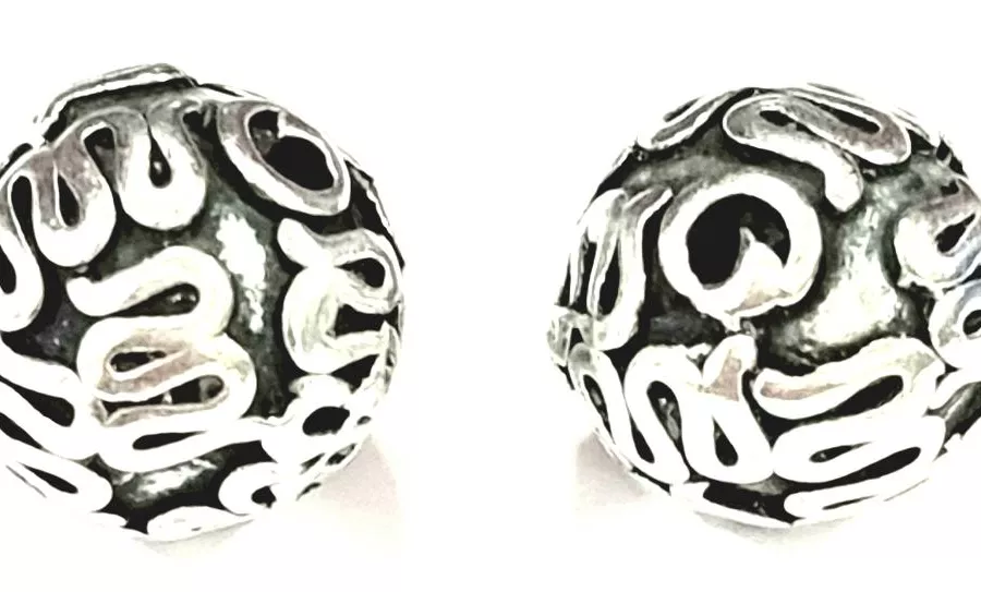 Perles avec motif 1.1mm trou