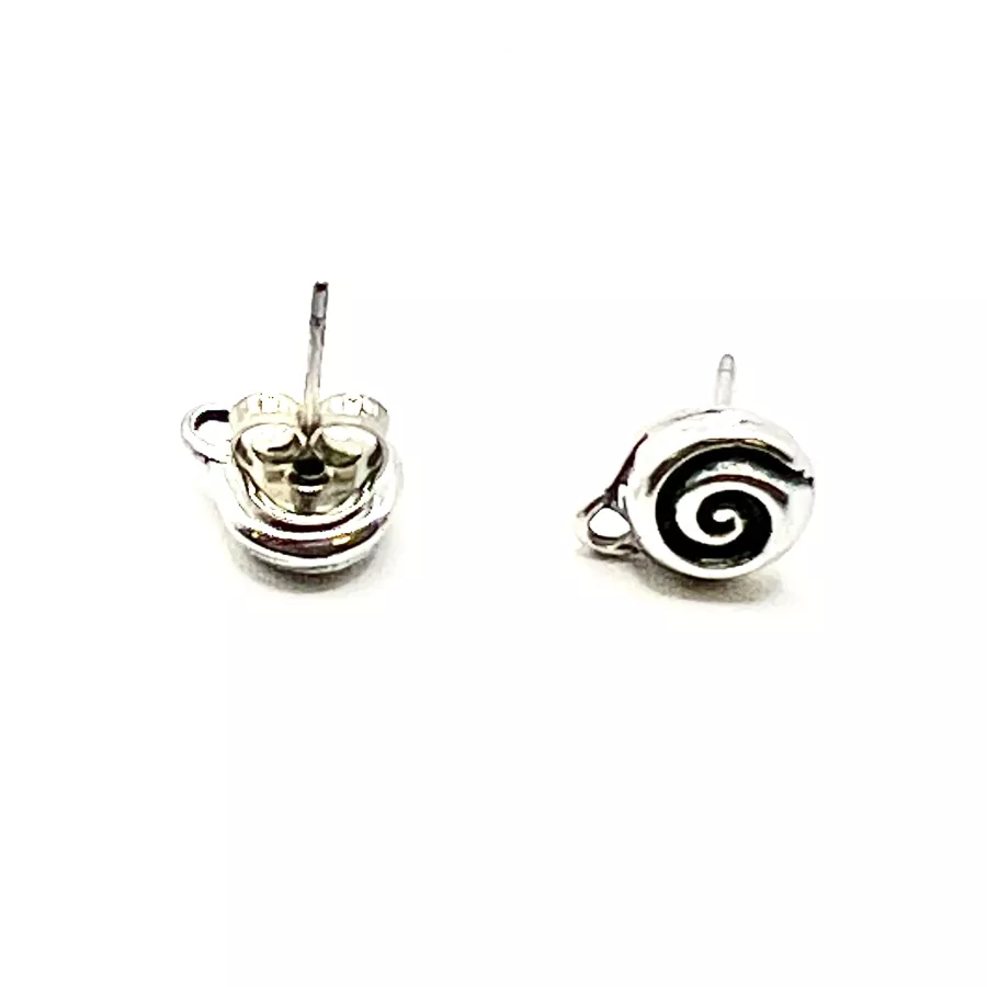 Boucles d'oreilles motif spirale