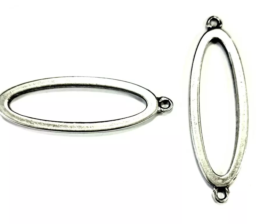 Intercalaire ovale avec deux anneaux