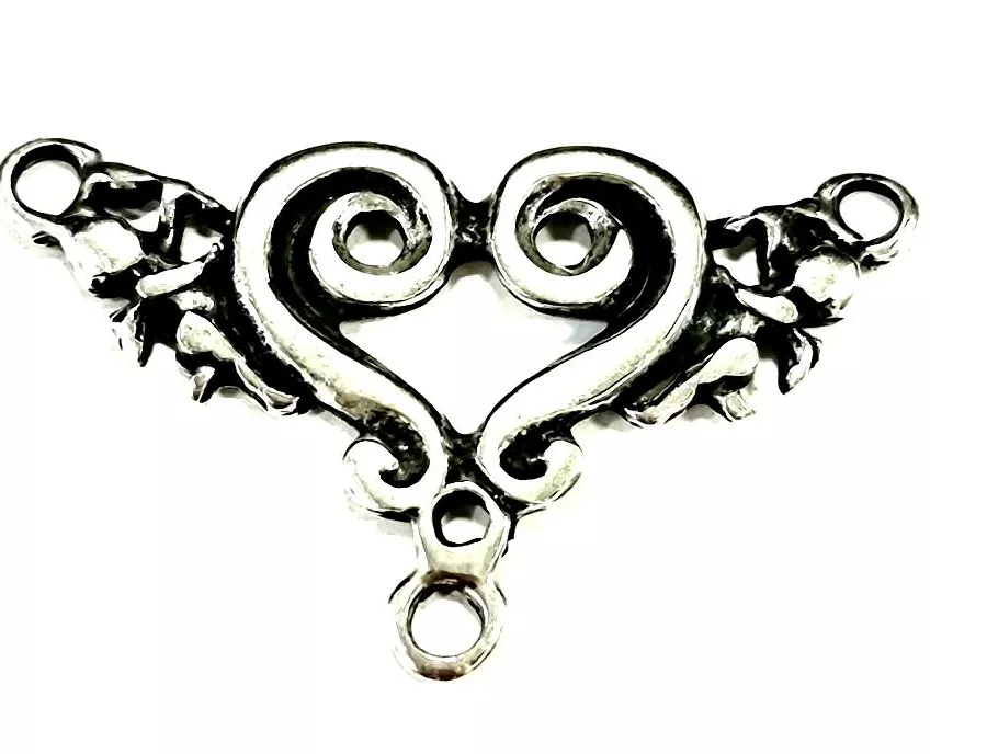 Intercalaire coeur avec deux anges