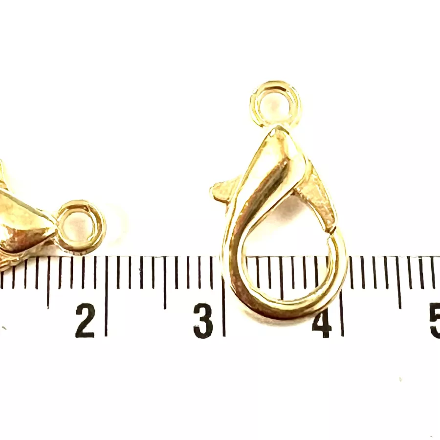 Mousqueton doré 18.6 x11.7mm