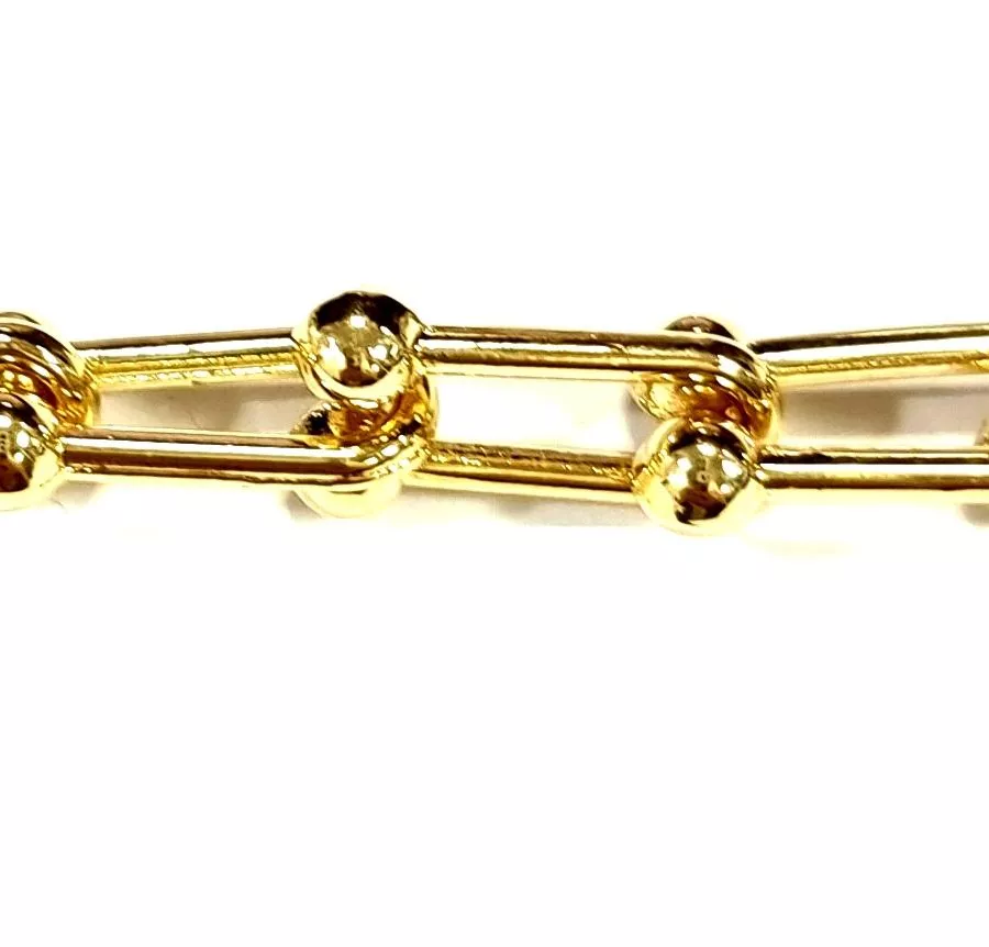 Chaîne trombone 14.92x6.41mm fantaisie en laiton 