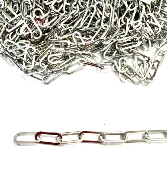 Chaine en acier trombone 15.7 x 6.8 mm