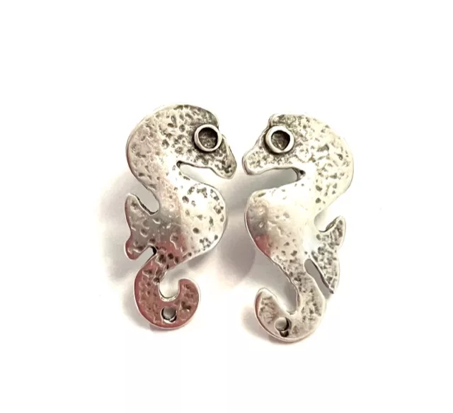 Boucles d'oreille à clous forme hippocampe