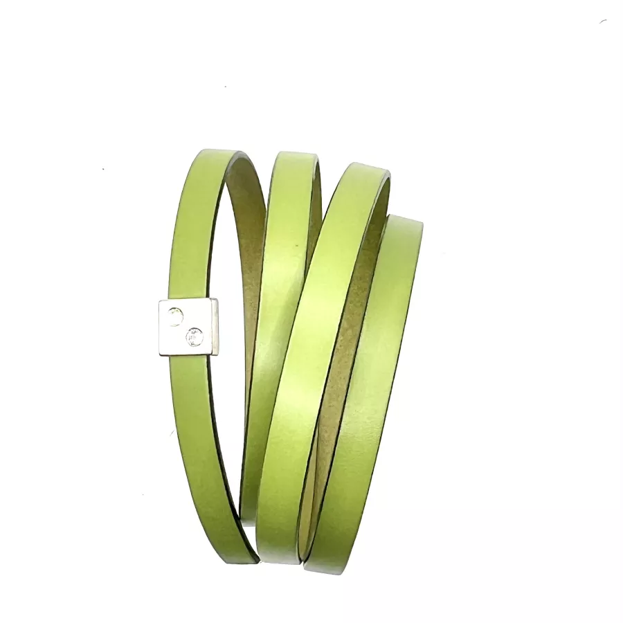 5 Passants 10mm pour cuir  avec 2  Swarovski