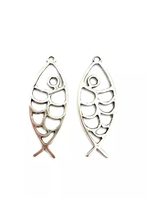 Pendant grand poisson stylisé