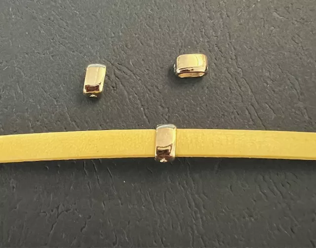 Passant 5mm doré à l'or fin 24 carat