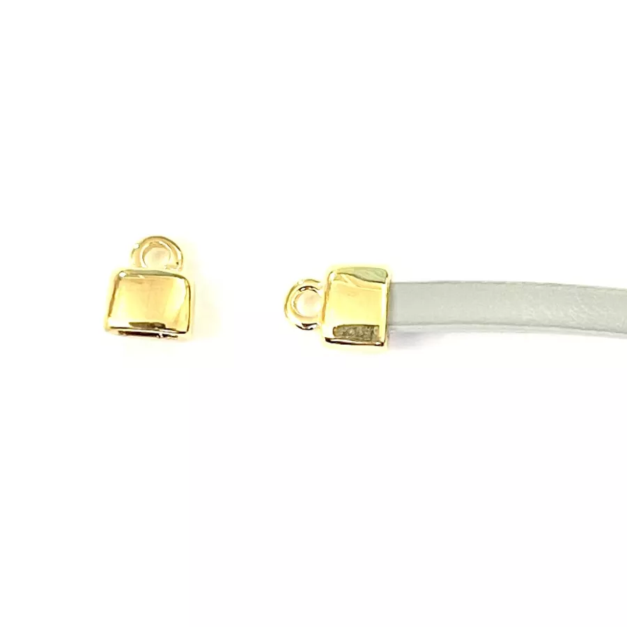 Embout 5mm doré à l'or fin 24 carat en France 1 micron