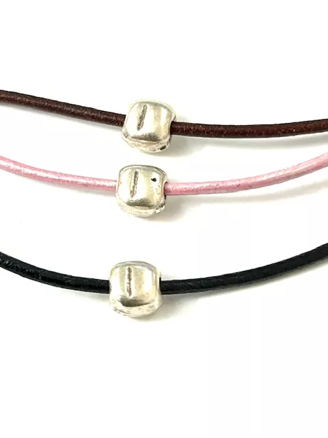 50 perles aplaties 7.7x 8mm