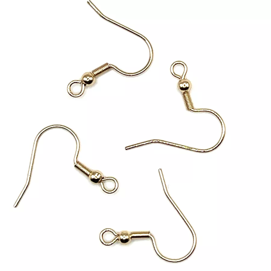 Clous d'oreilles Americains en ACIER doré