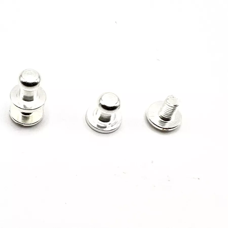 Rivet à vis en argent vif 10microns d'argent