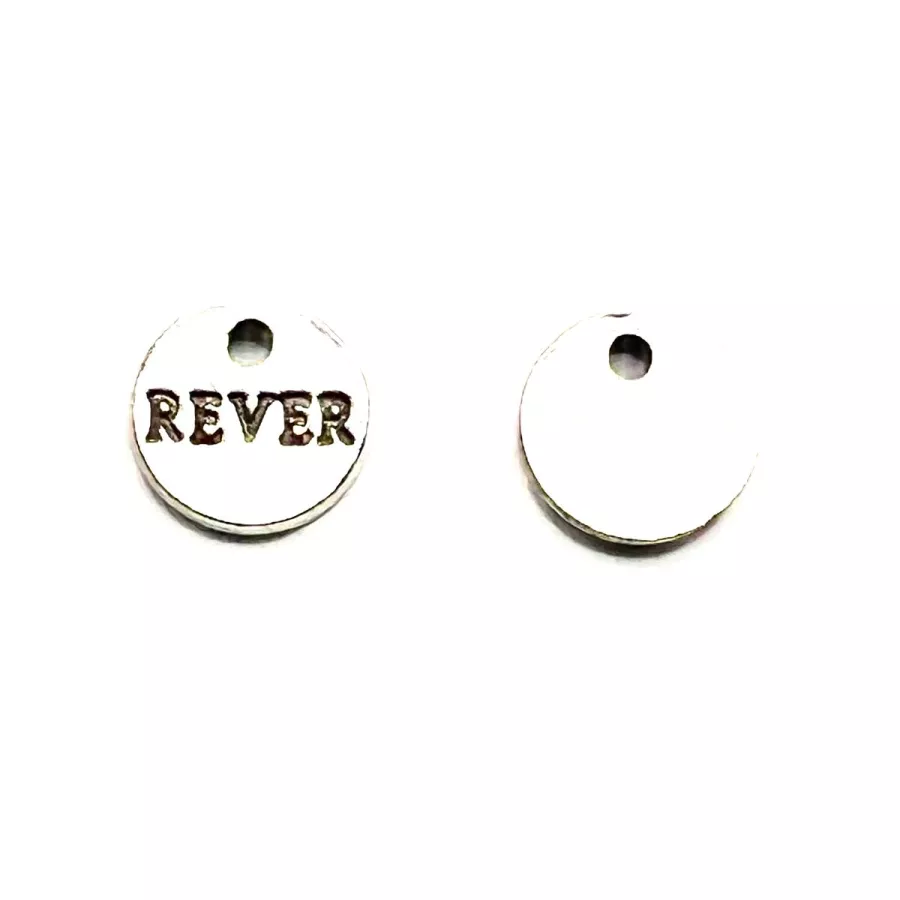 Pendant sequin REVER 9mm en étain