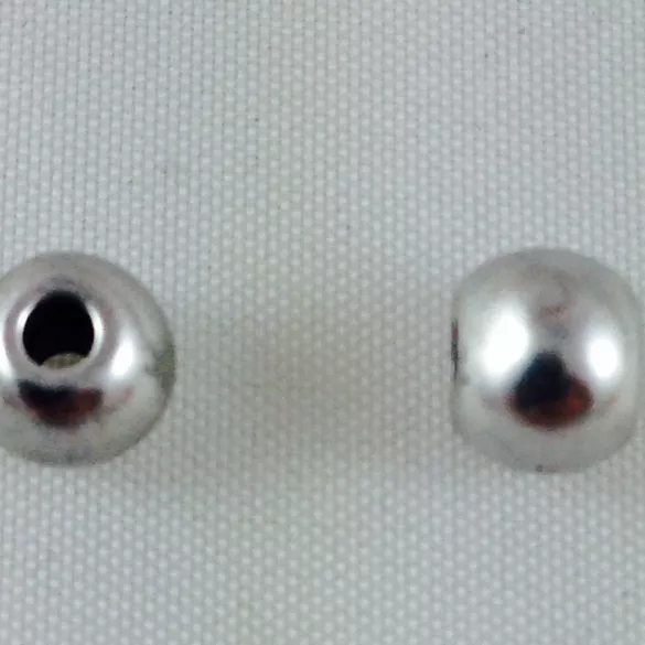 50Perles plaqué argent 5MM TROU 1.5mm de diamètre