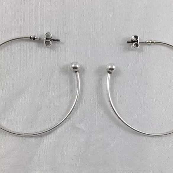 Créoles 4.5cm en laiton plaqués en FRANCE 10 microns