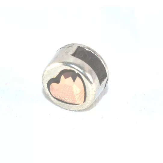 Passant  coeur  bronze pour cuir 5-6mm