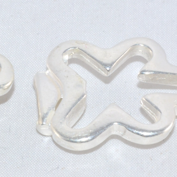 3 Fermoirs boucle pour cuir plat 10mm