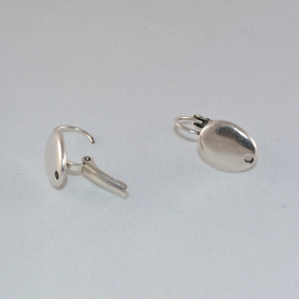 Boucles d'Oreilles Dormeuses en étain fabrication Française plaqués 12 microns
